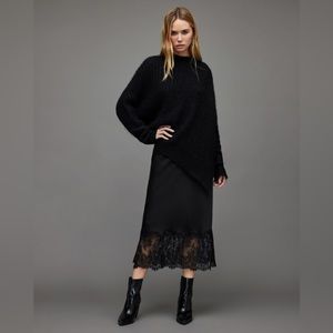 All Saints Bridgette Skirt Satin Lace